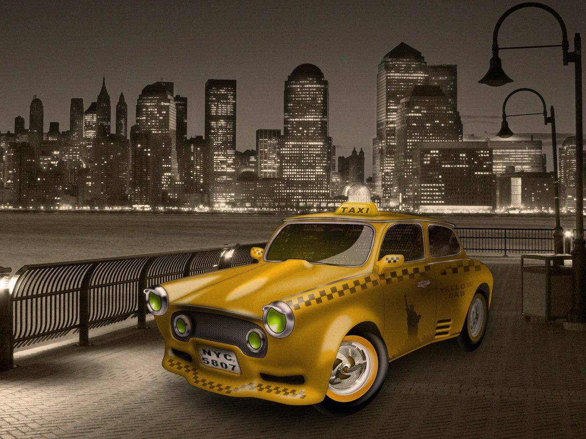 Фоновый рисунок такси