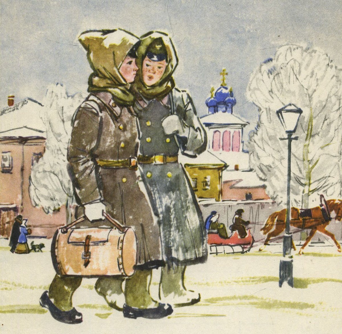 Иллюстрация к произведению Чехова мальчики