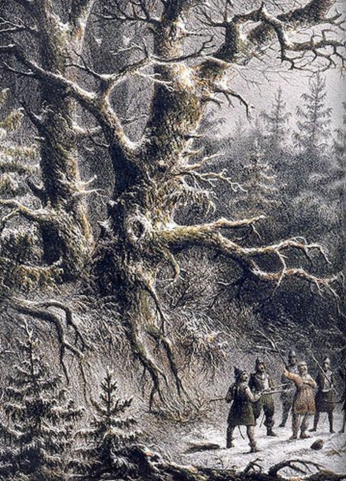 Иван Сусанин сцена в лесу