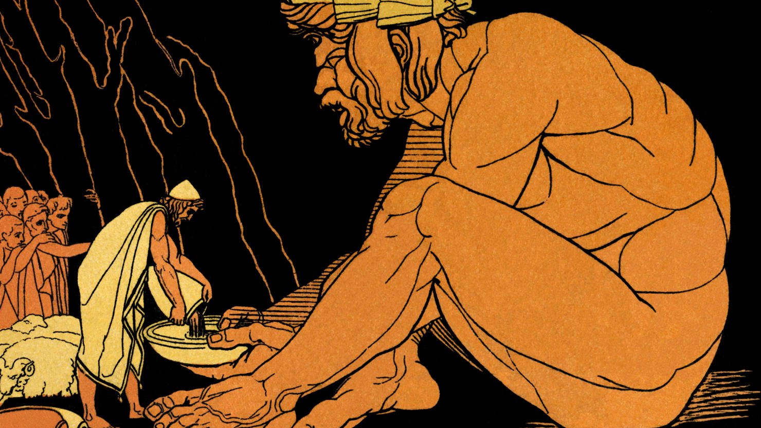 Гомер Одиссей на острове циклопов
