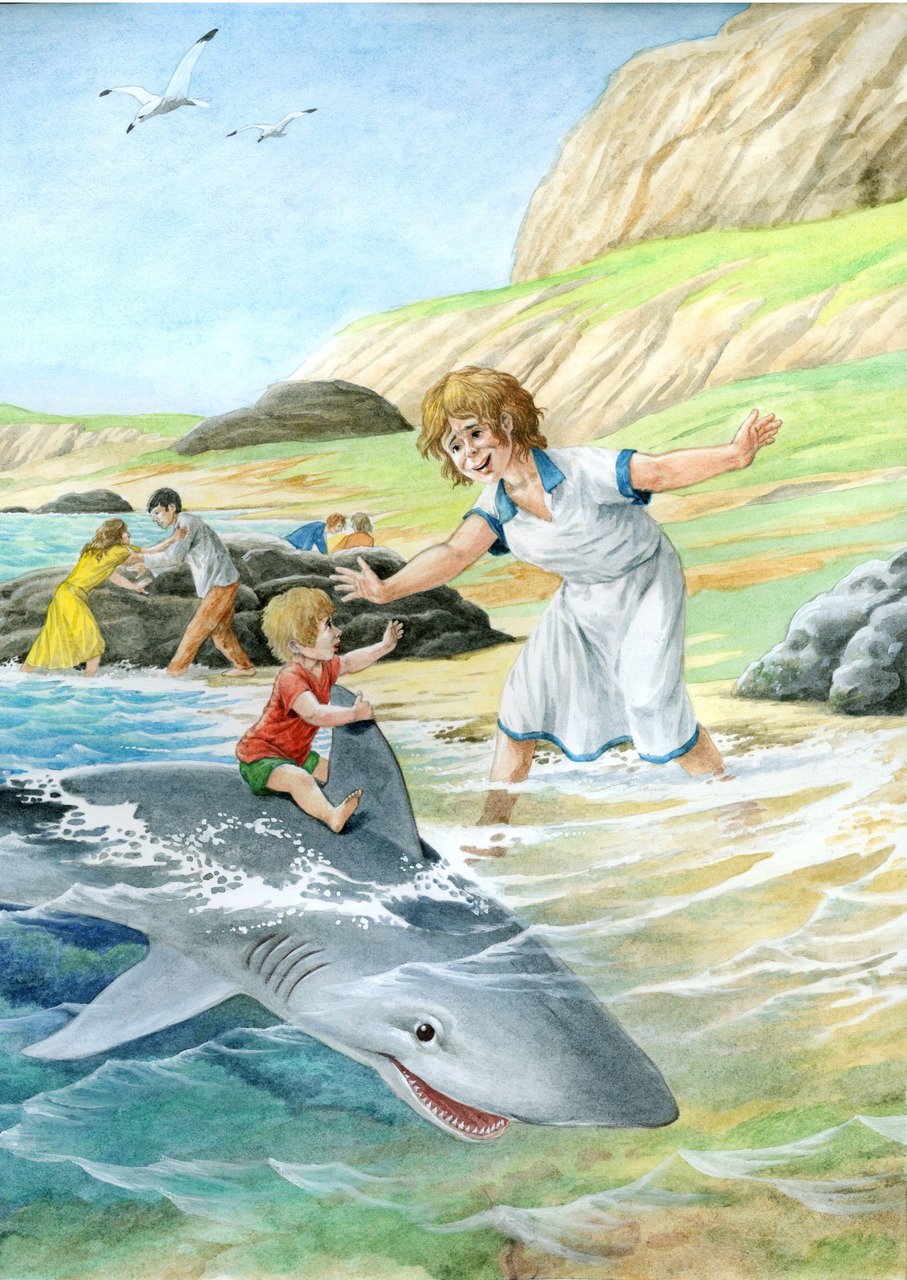 Иллюстрация к сказке акула
