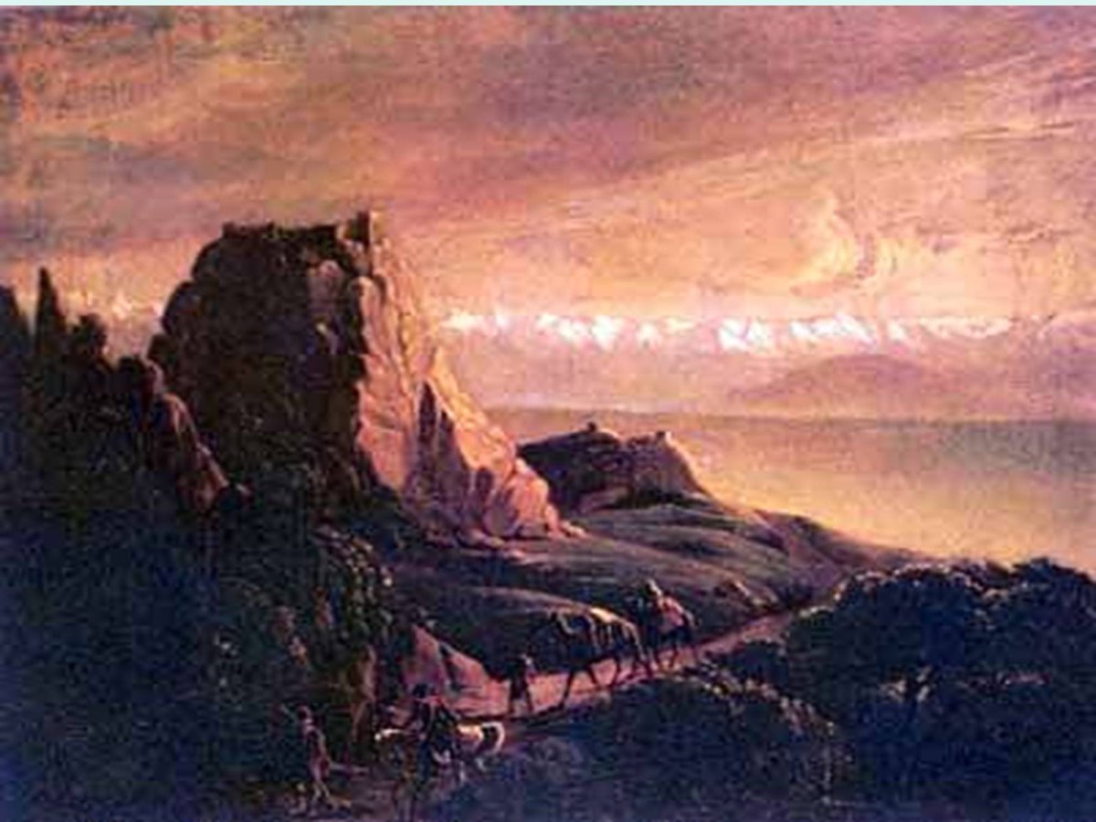 Михаил Лермонтов. Развалины близ селения Караагач в Кахетии, 1837-1838