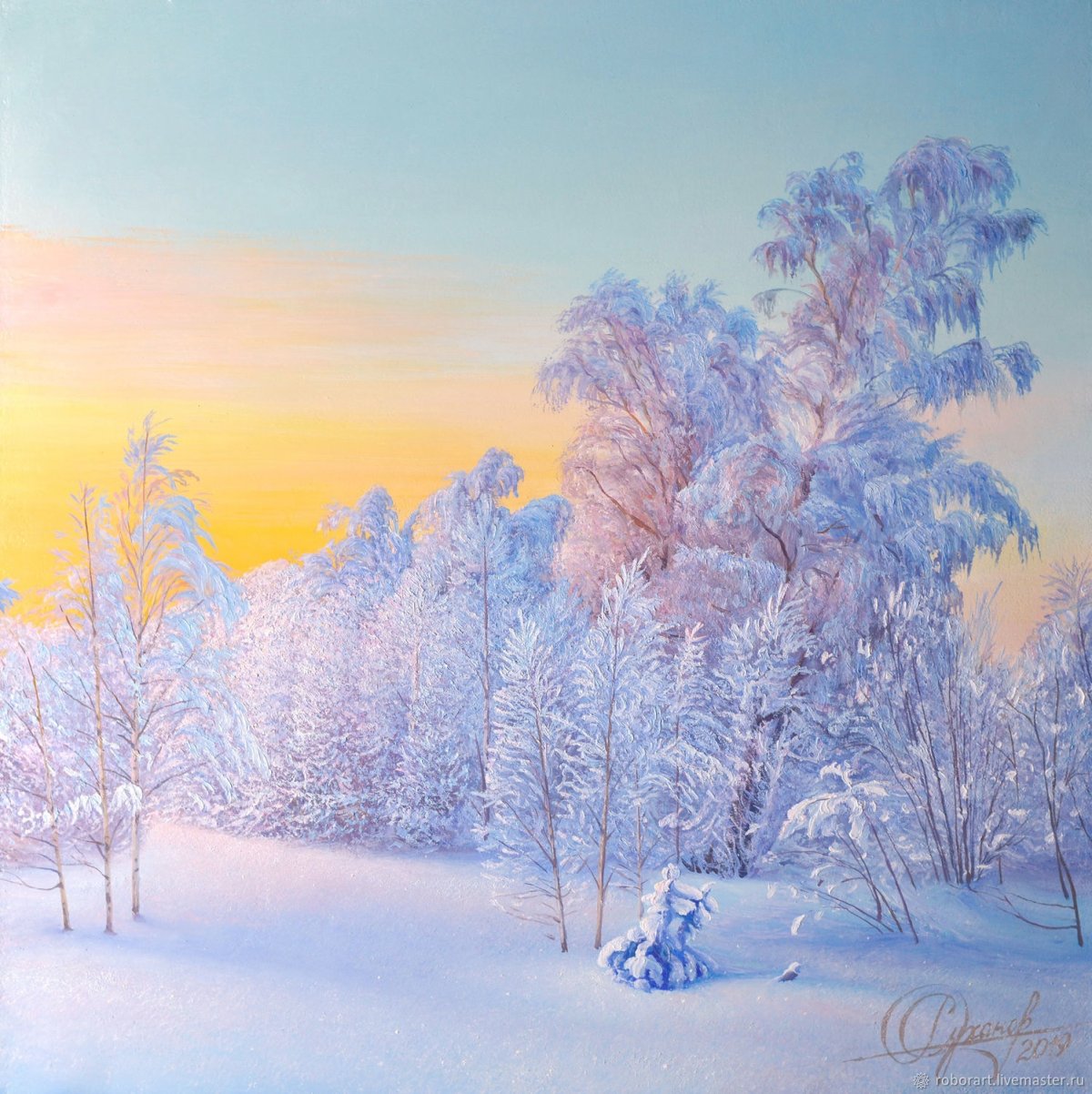 Суханов Роман художник зима