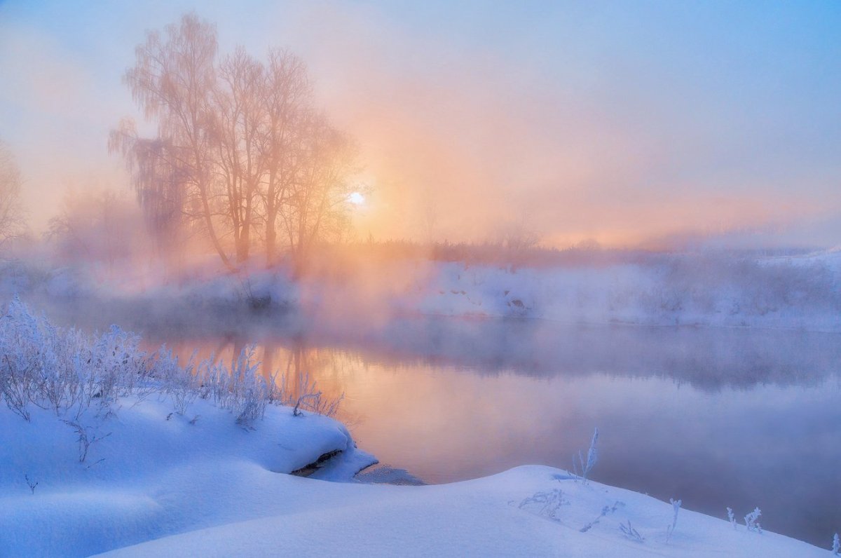 Зимнее утро фотограф Виктор Климкин