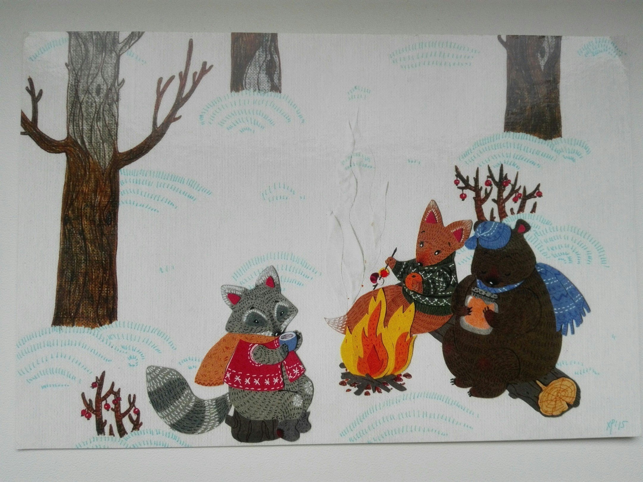 Зимовье зверей рисунок к сказке детский