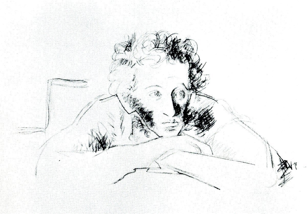Пушкин в Михайловском Графика