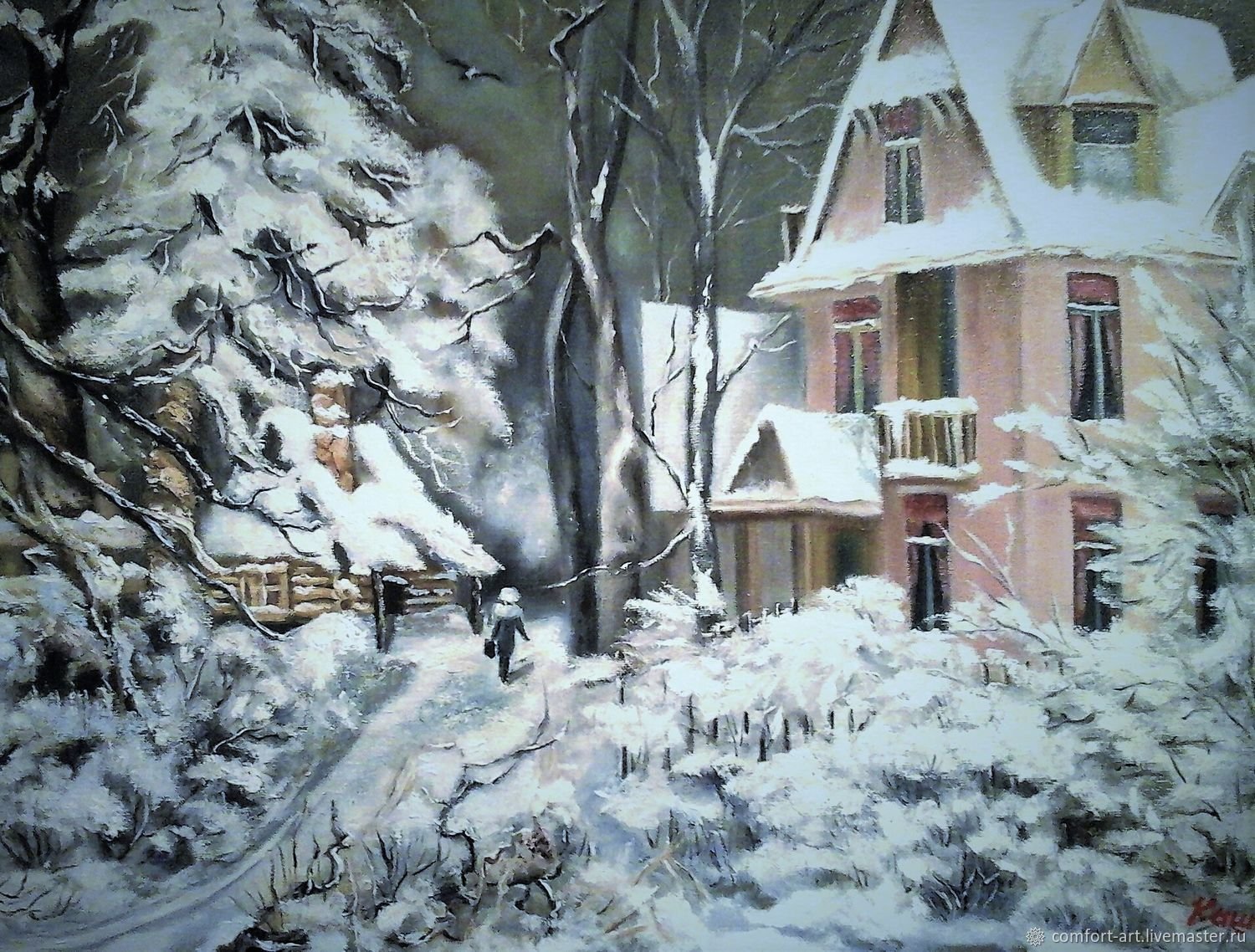 Зима снегопад Переделкино в живописи