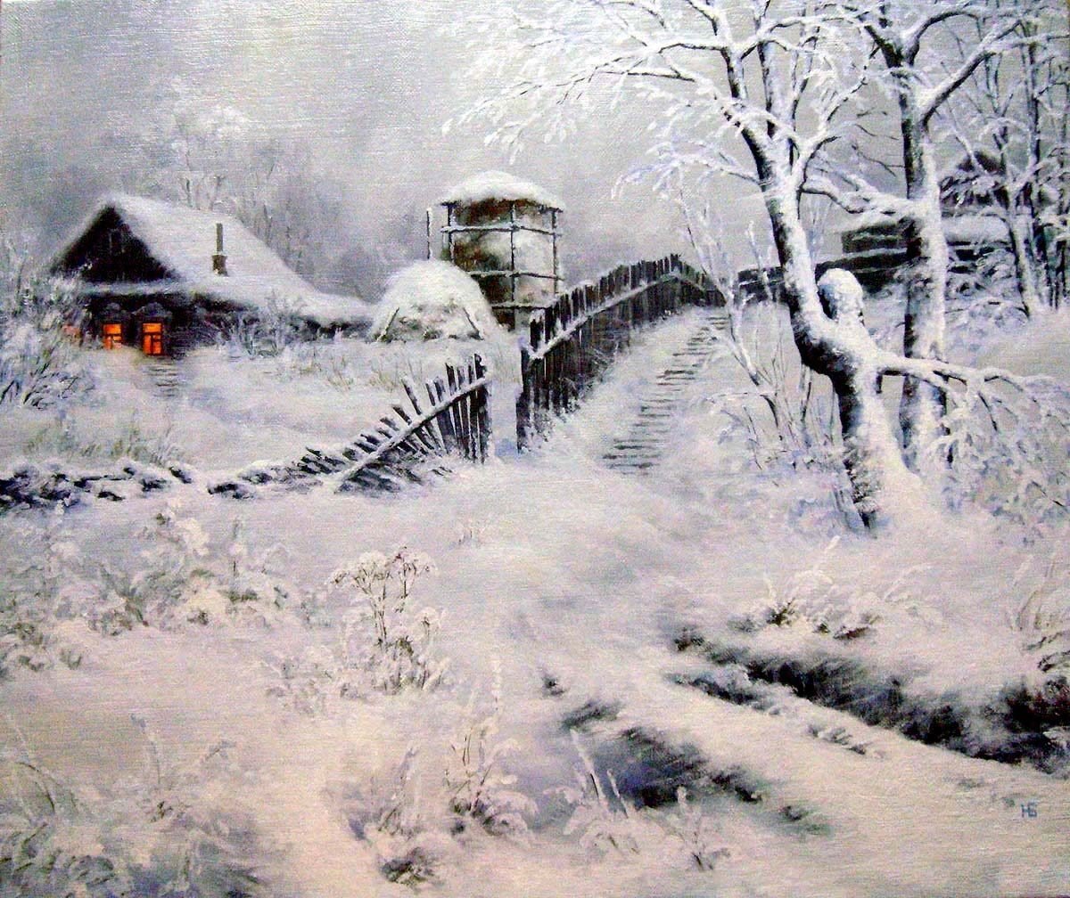 Бусыгин Николай художник картины зима