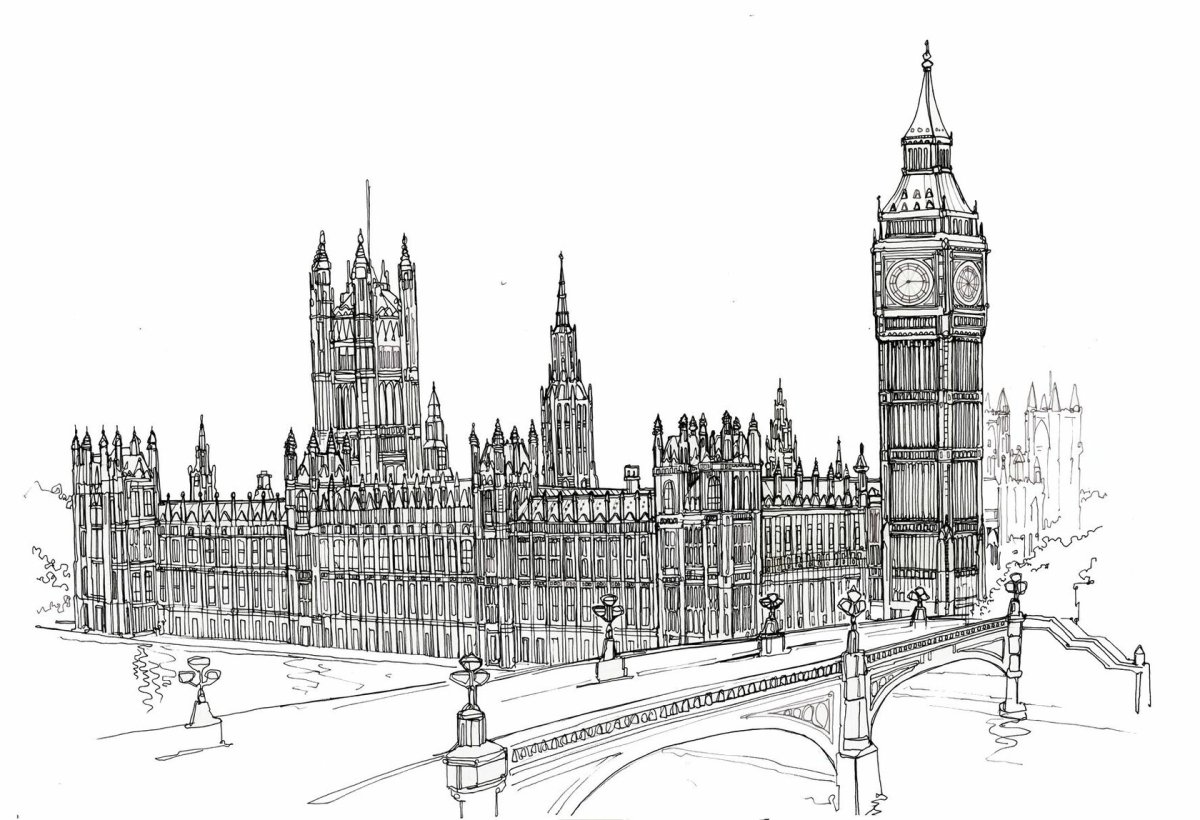 Вестминстерский дворец Лондон Графика