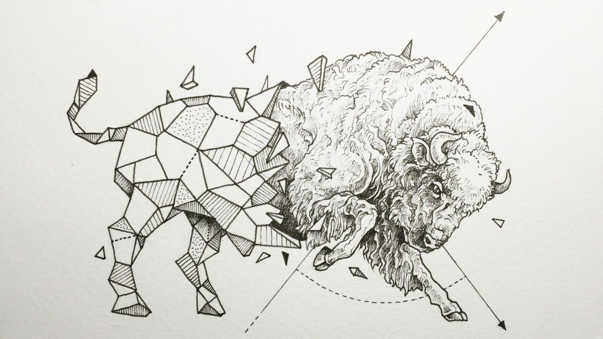 Керби Розанес геометрические звери