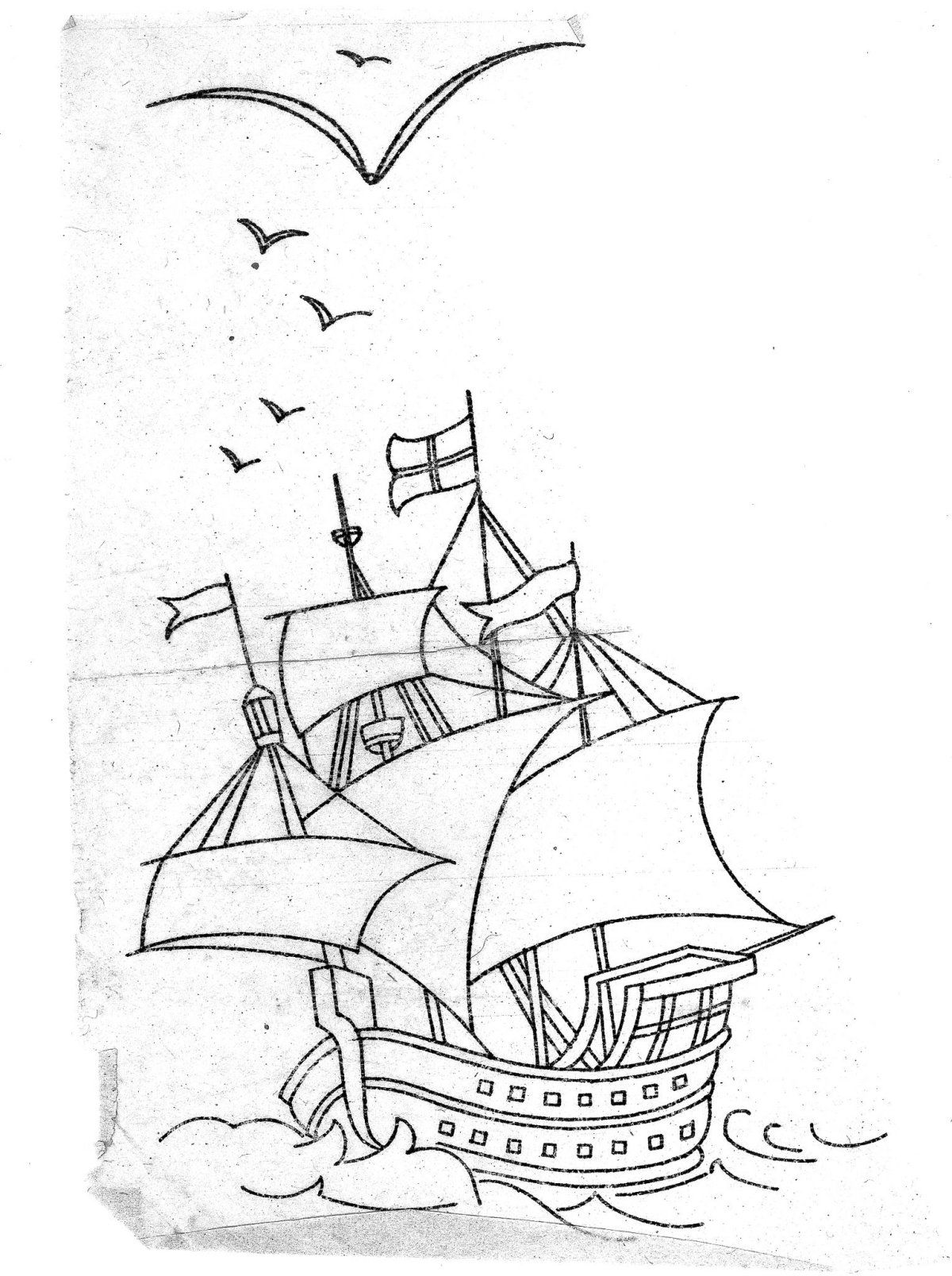 Рисунки эскизы корабли