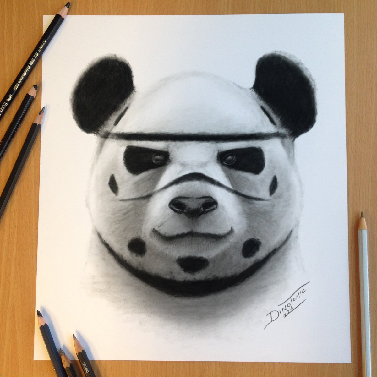 Панда рисунок