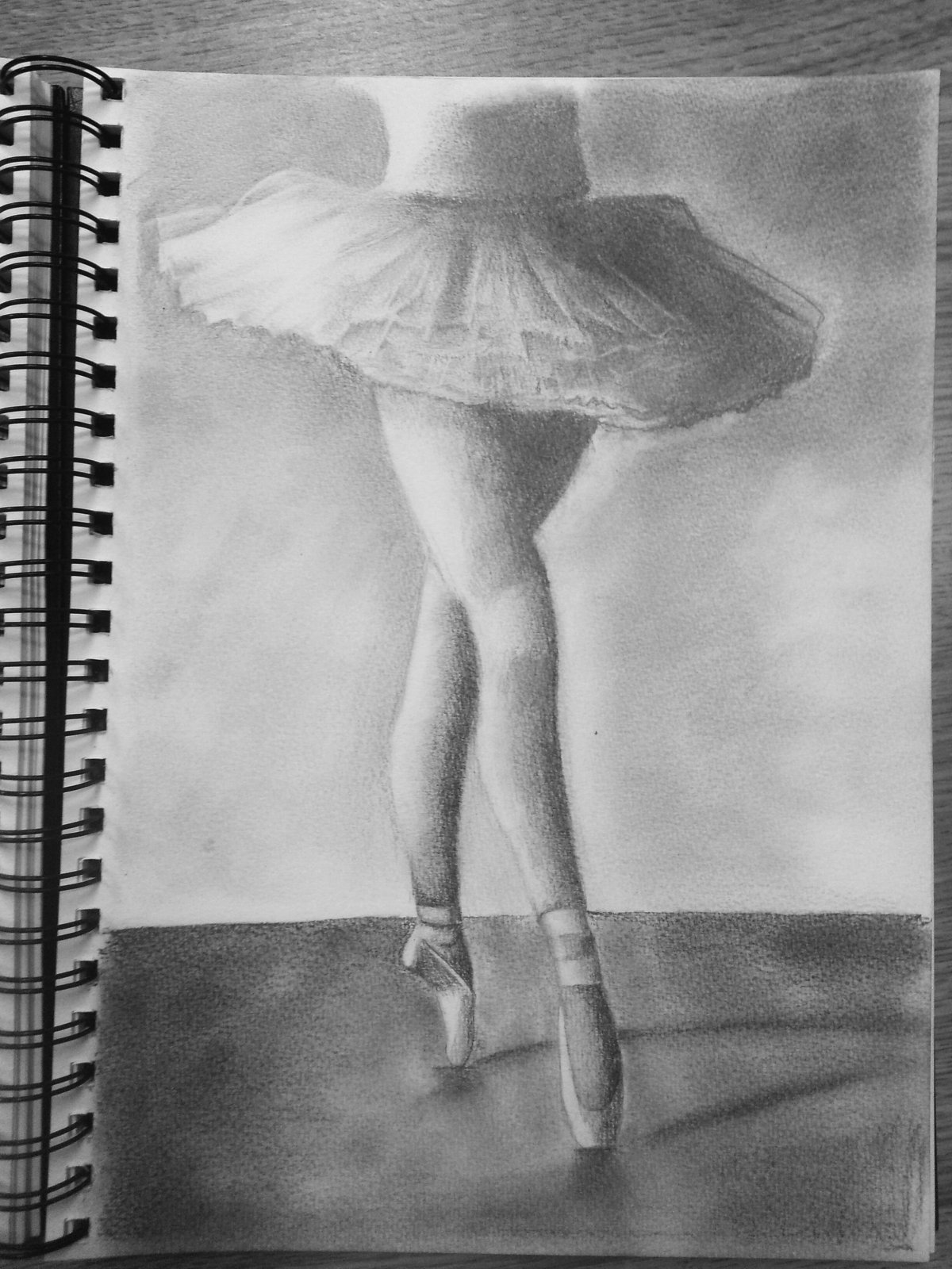 Балерина простым карандашом