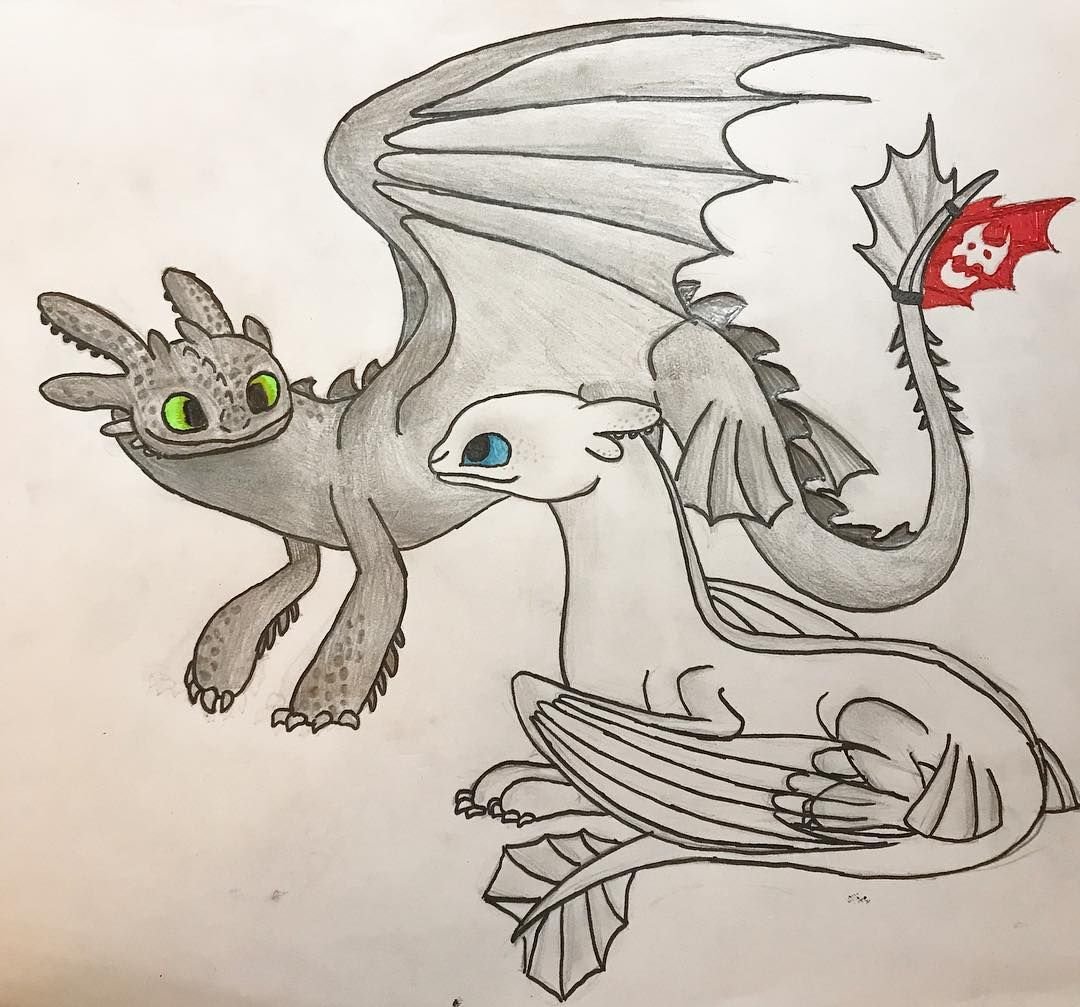 Рисунок дракончика карандашом