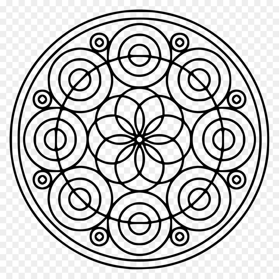 Мандала орнамент в круге