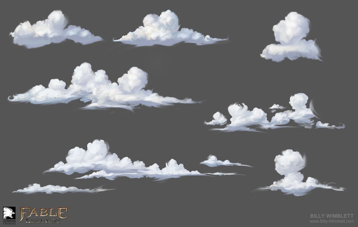 Туториалы по рисованию облаков
