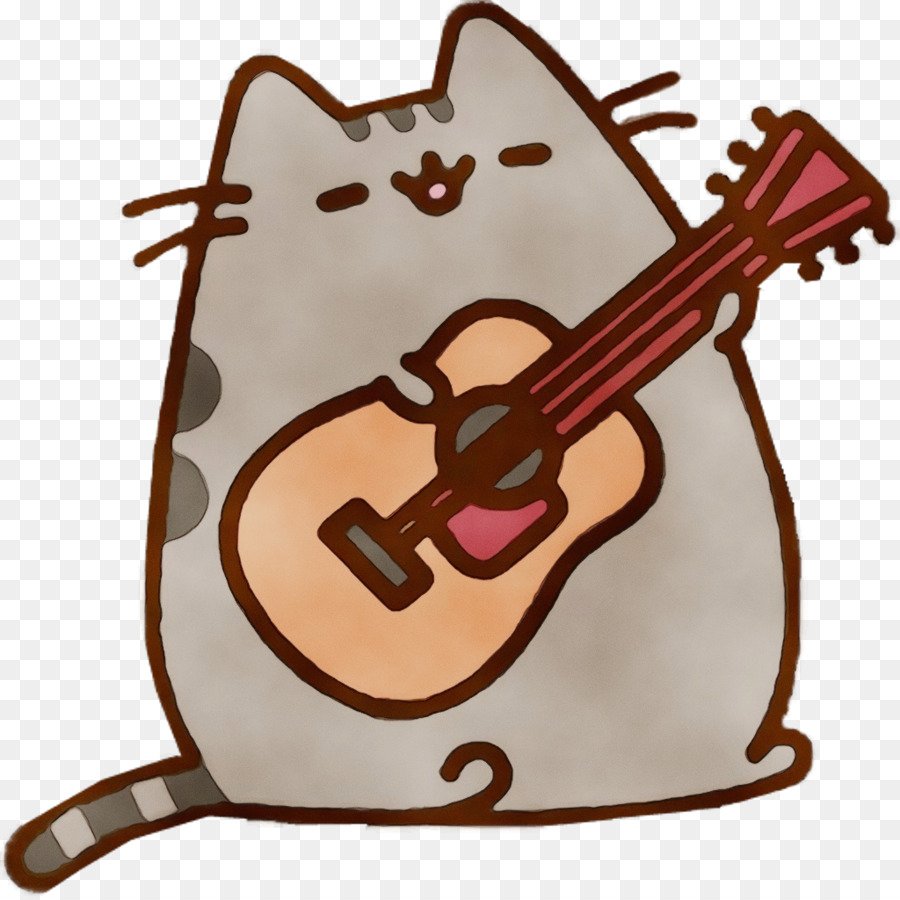Кот Пушин с гитарой