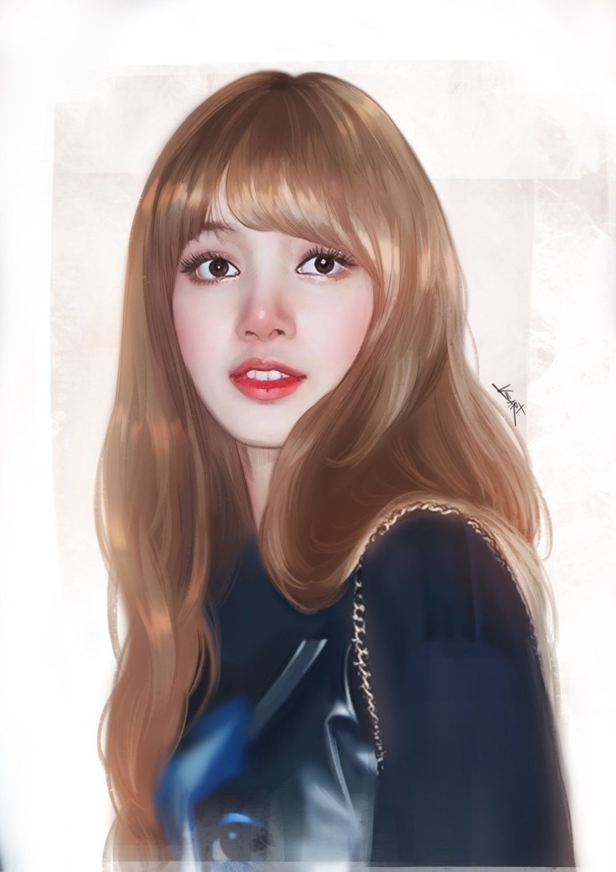 Lisa blackpink рисунок