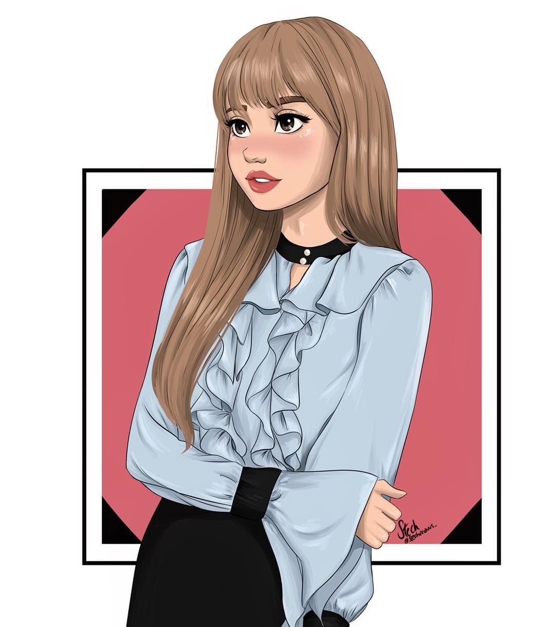 Lisa black pink рисунки