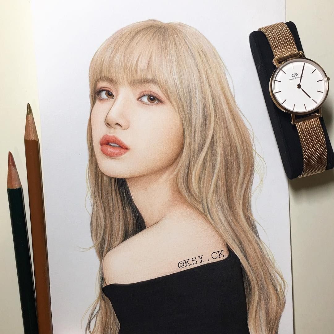 Lisa blackpink рисунок