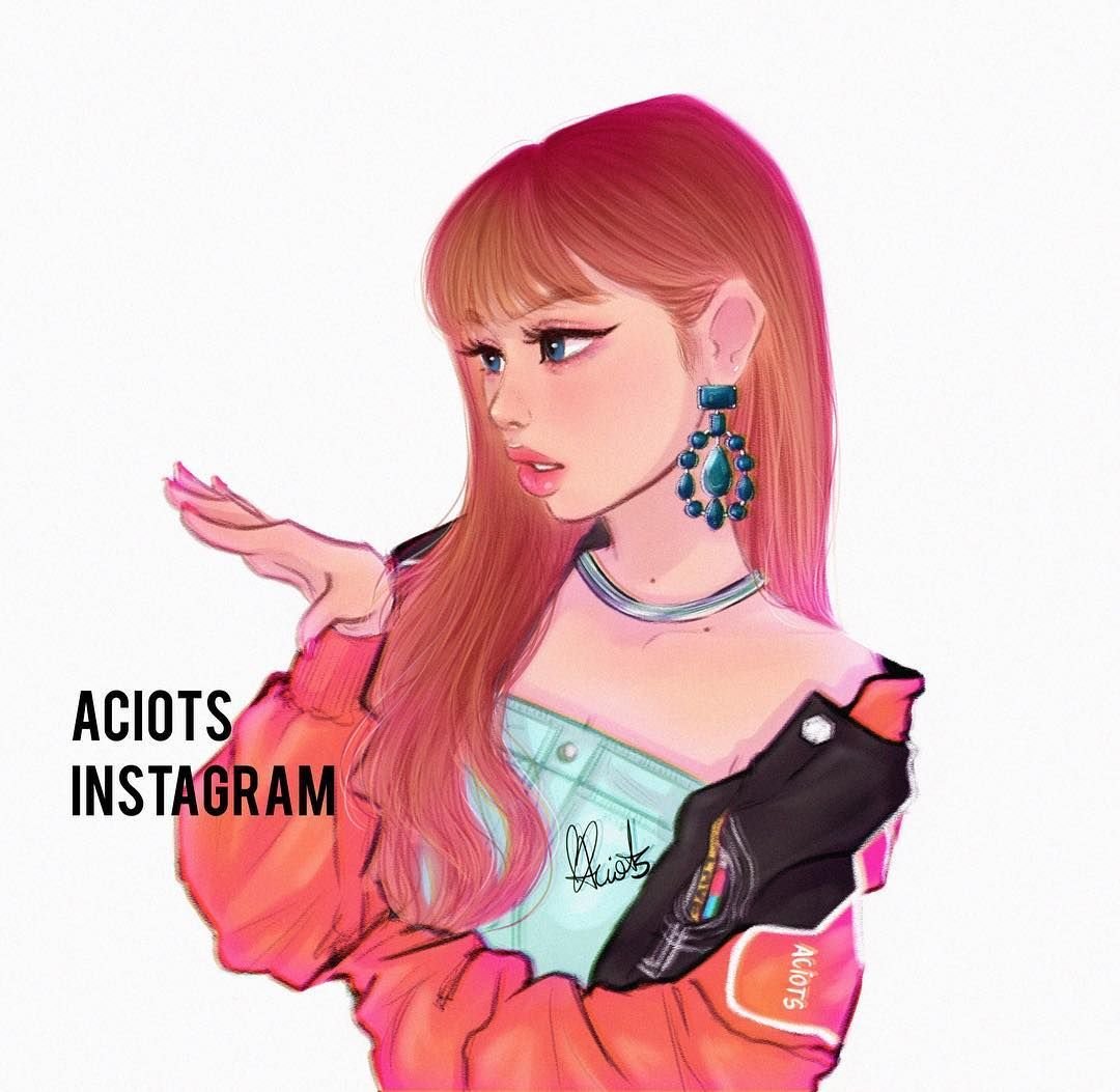 Lisa blackpink рисунок