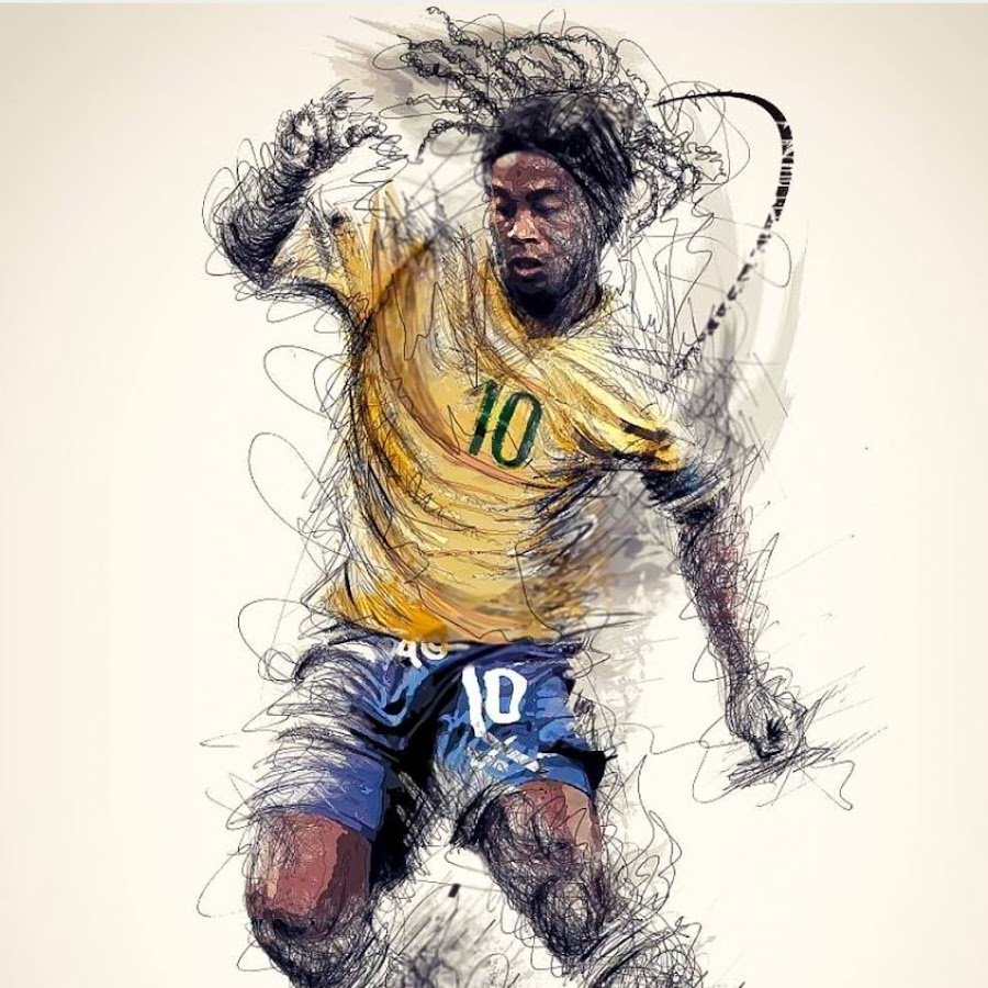 Роналдиньо футболист плакат