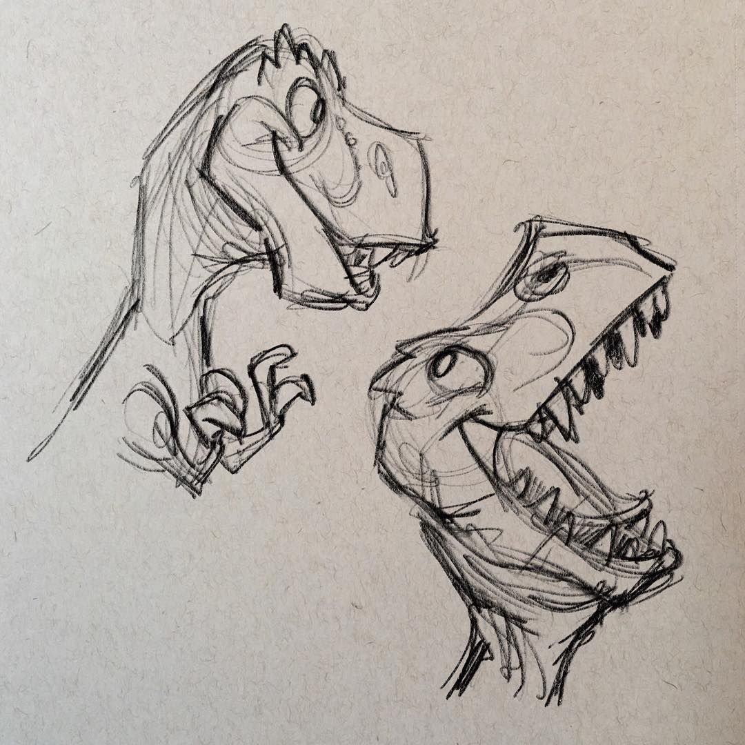 Динозавр набросок