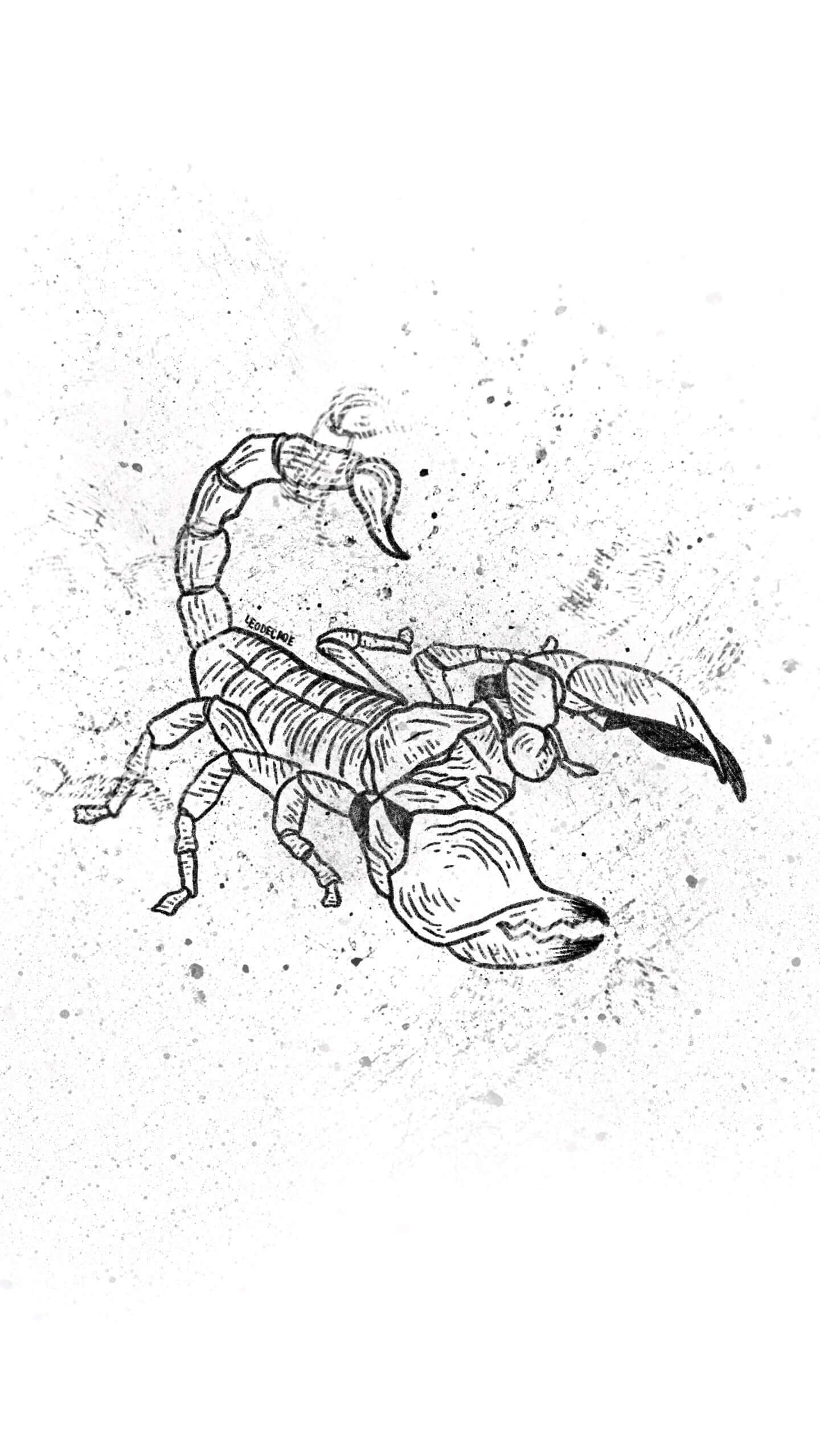 Скорпион стимпанк рисунок