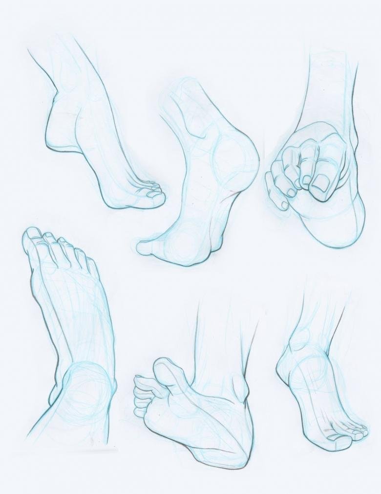 Туториал по рисованию ног