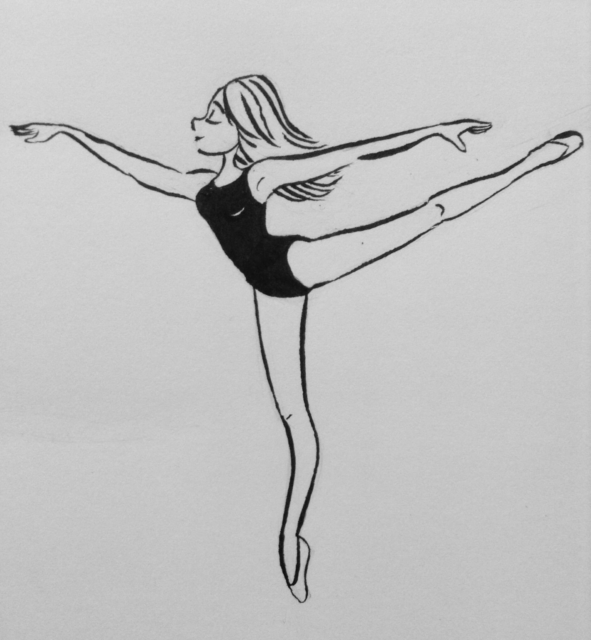 Балерина Для Срисовки
