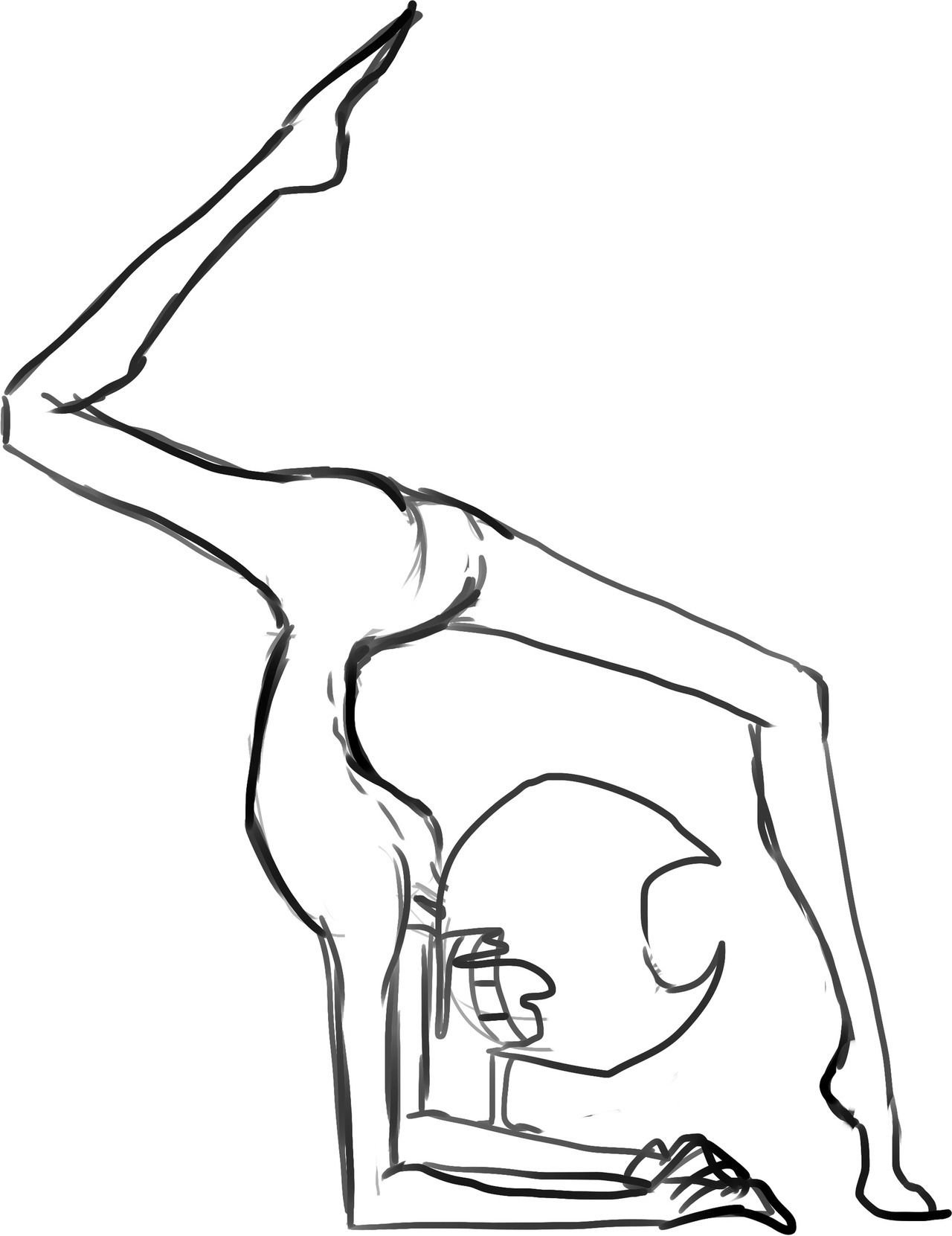 Рисунки гимнасток для срисовки