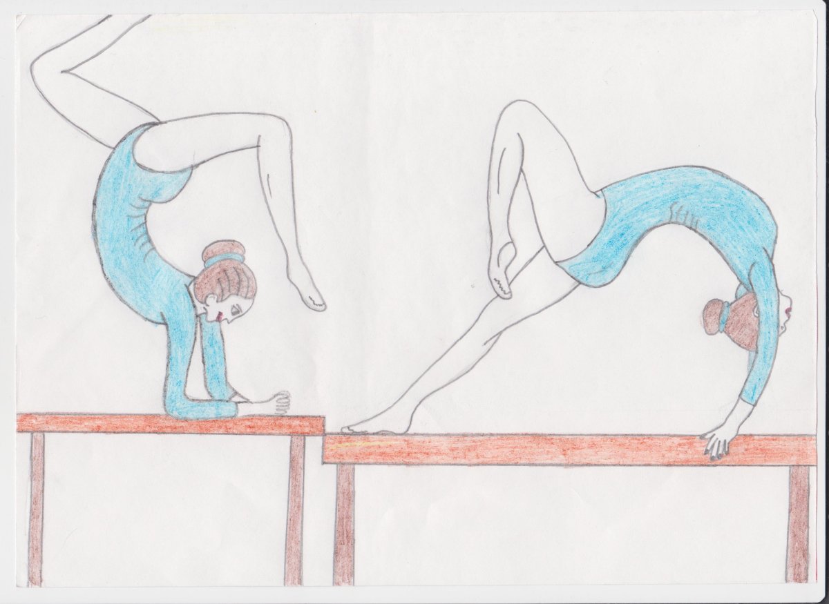 Прикольные рисунки гимнастки