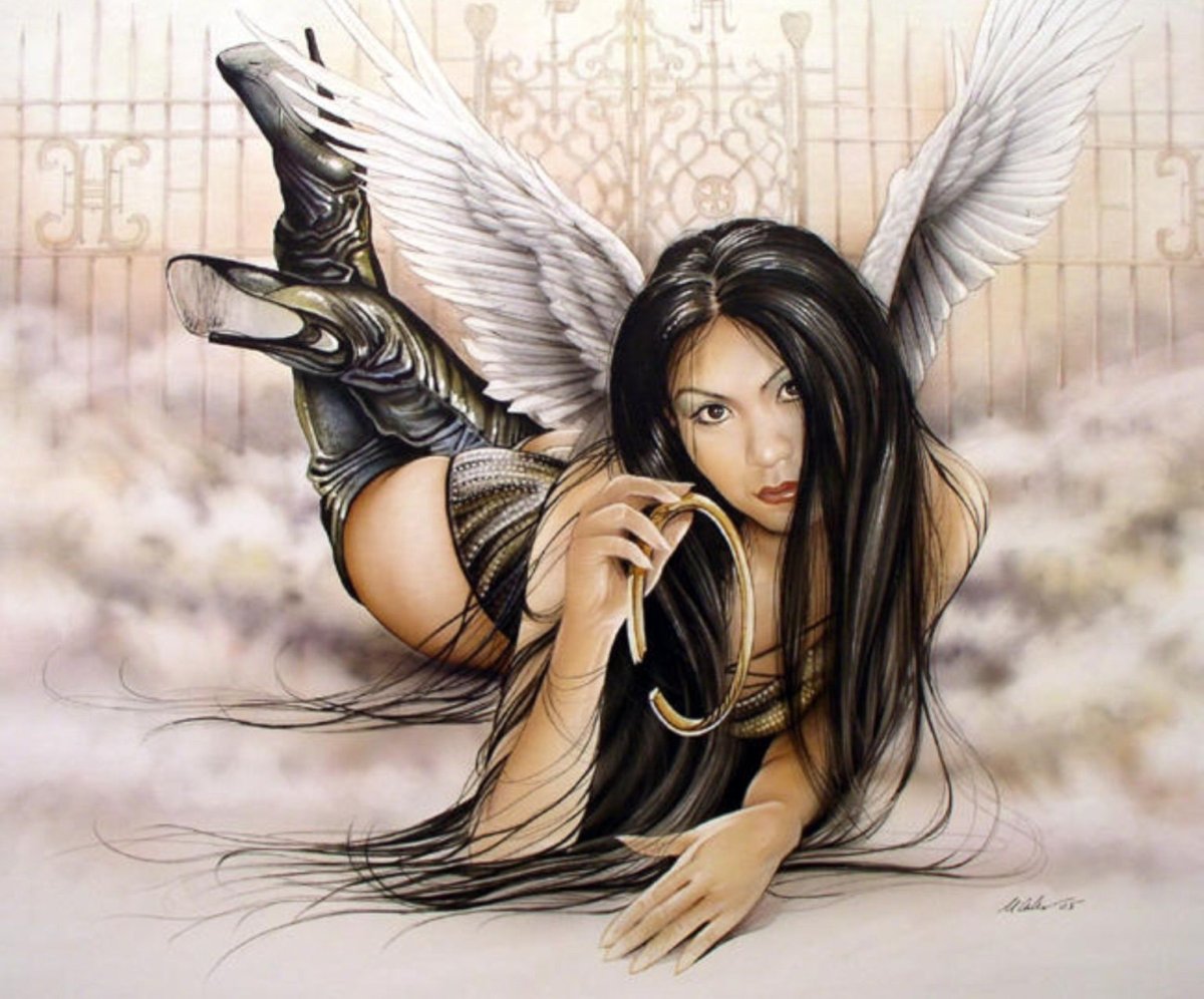 Рисунки девушки ангела для срисовки (70 фото)