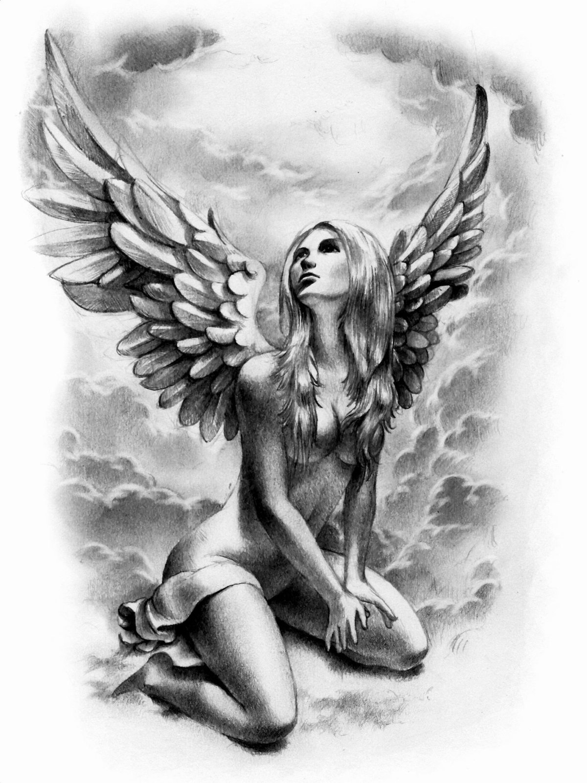 ангел голая рисунок фото 66