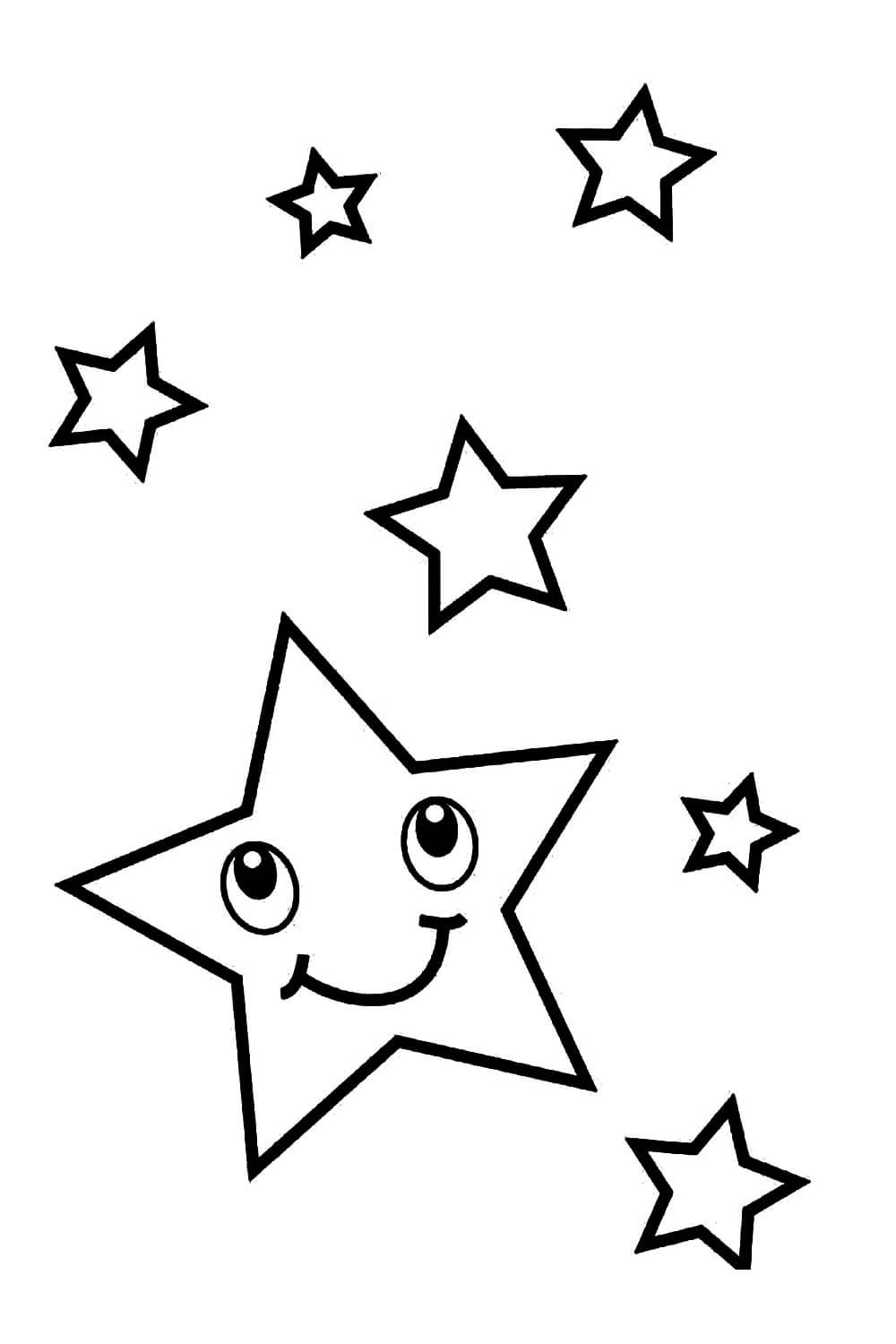 Картинки звёзд для срисовки
