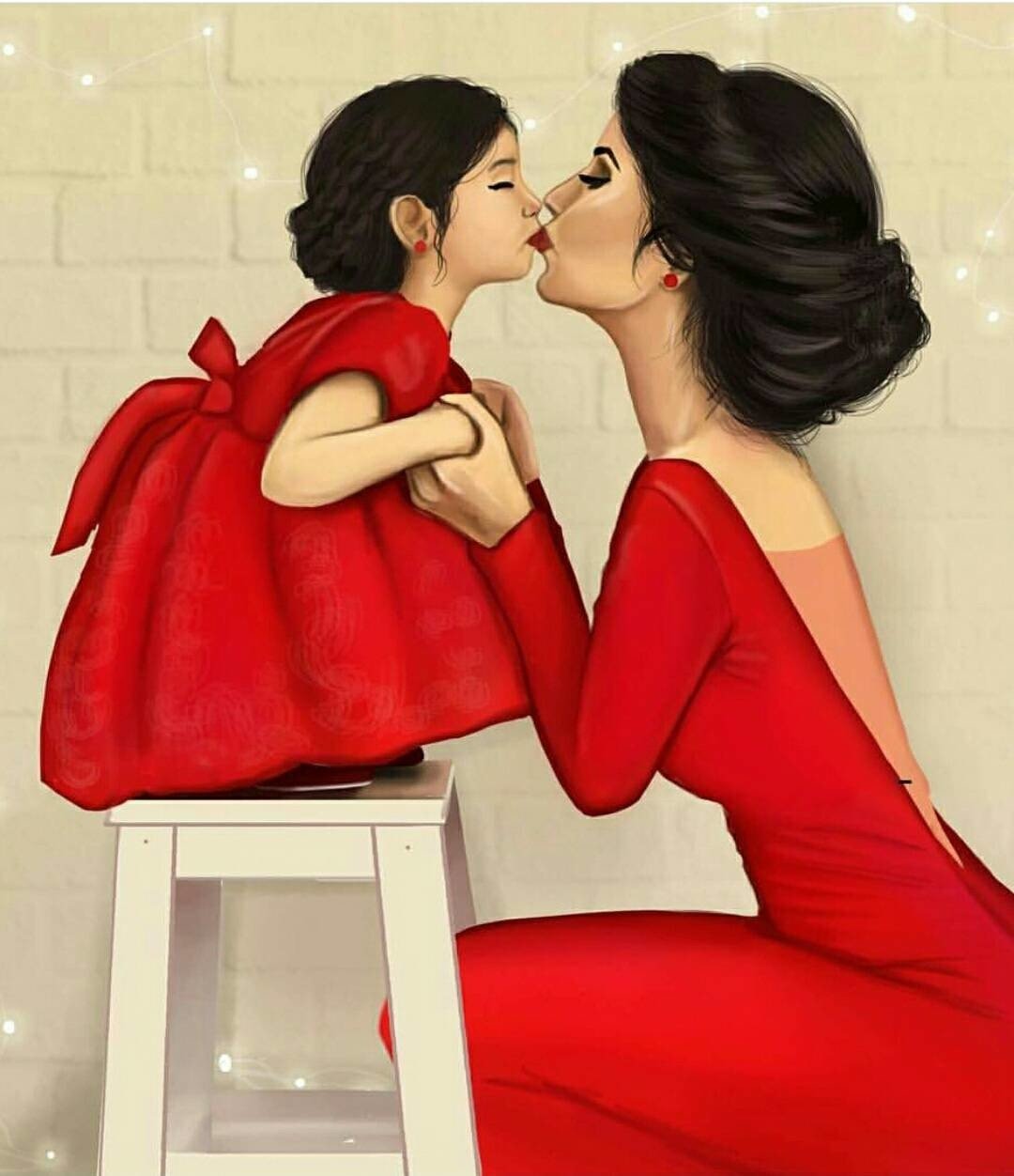 Мать и дочь иллюстрации