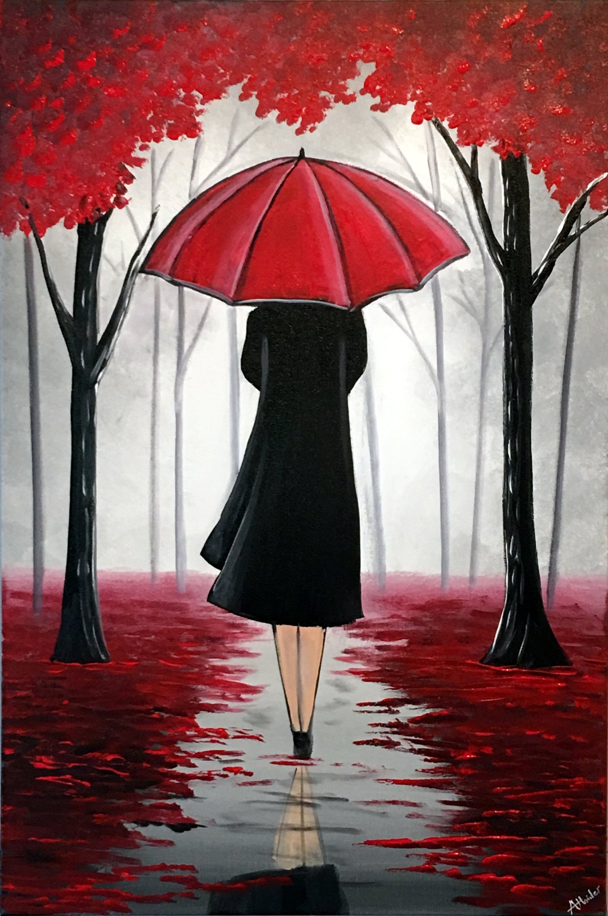 Девочка с зонтом