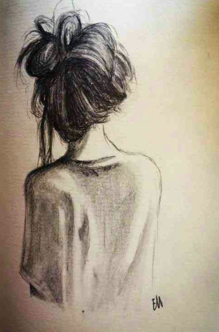 фото женщин нарисованных со спины