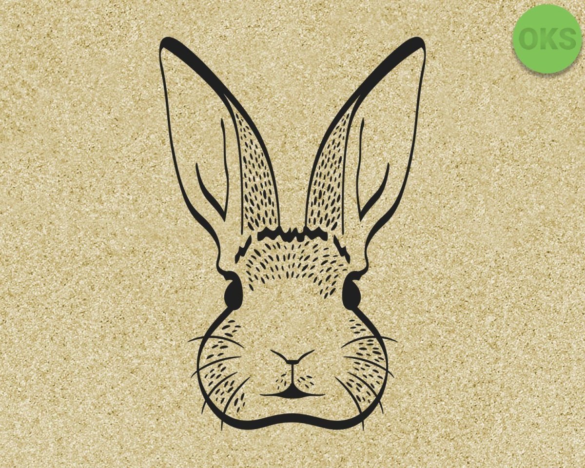 Стилизованная голова кролика