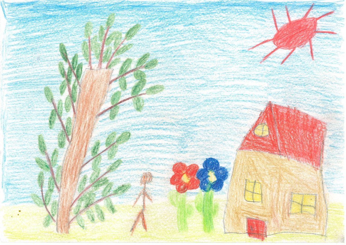 Детские рисунки про лето карандашом