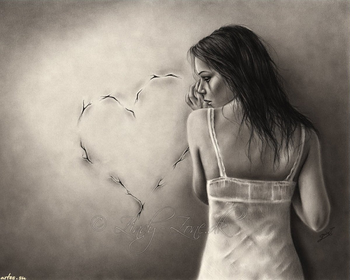 Разбитое сердце девушки
