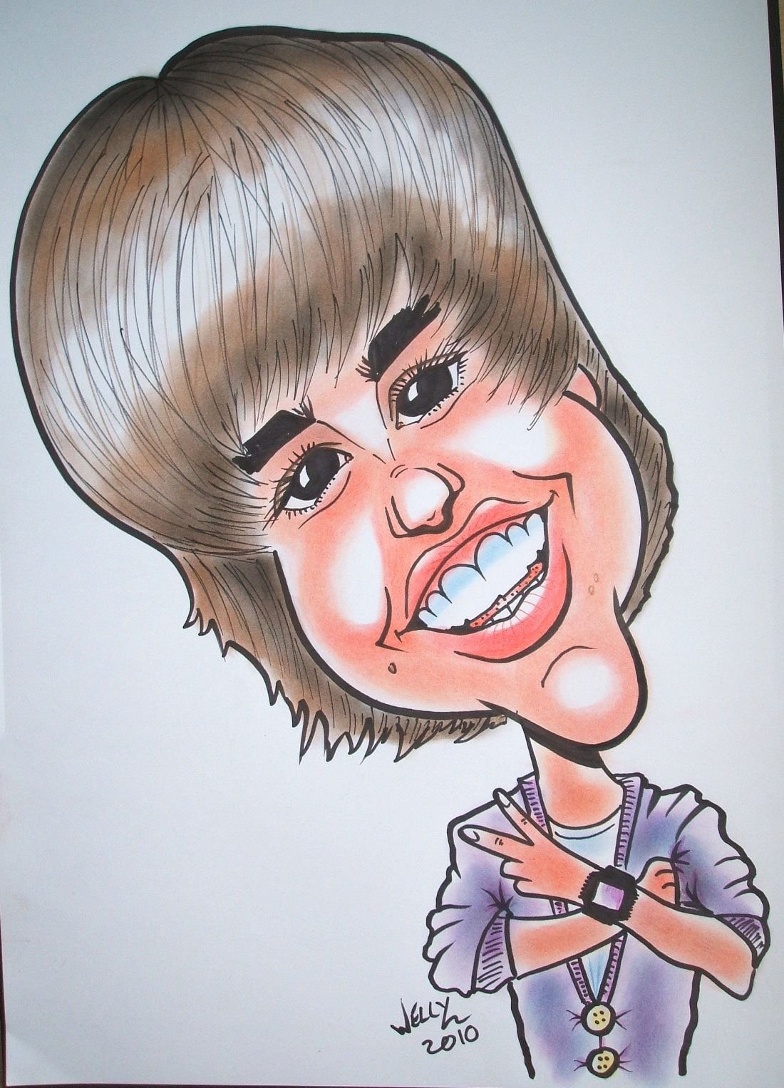Justin Bieber карикатура