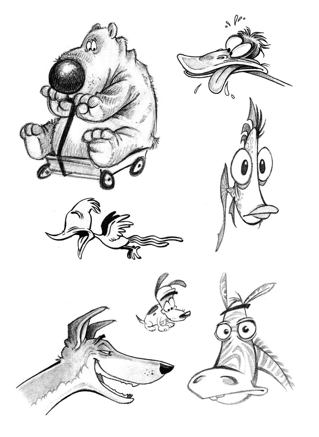 Карикатура рисунки животных