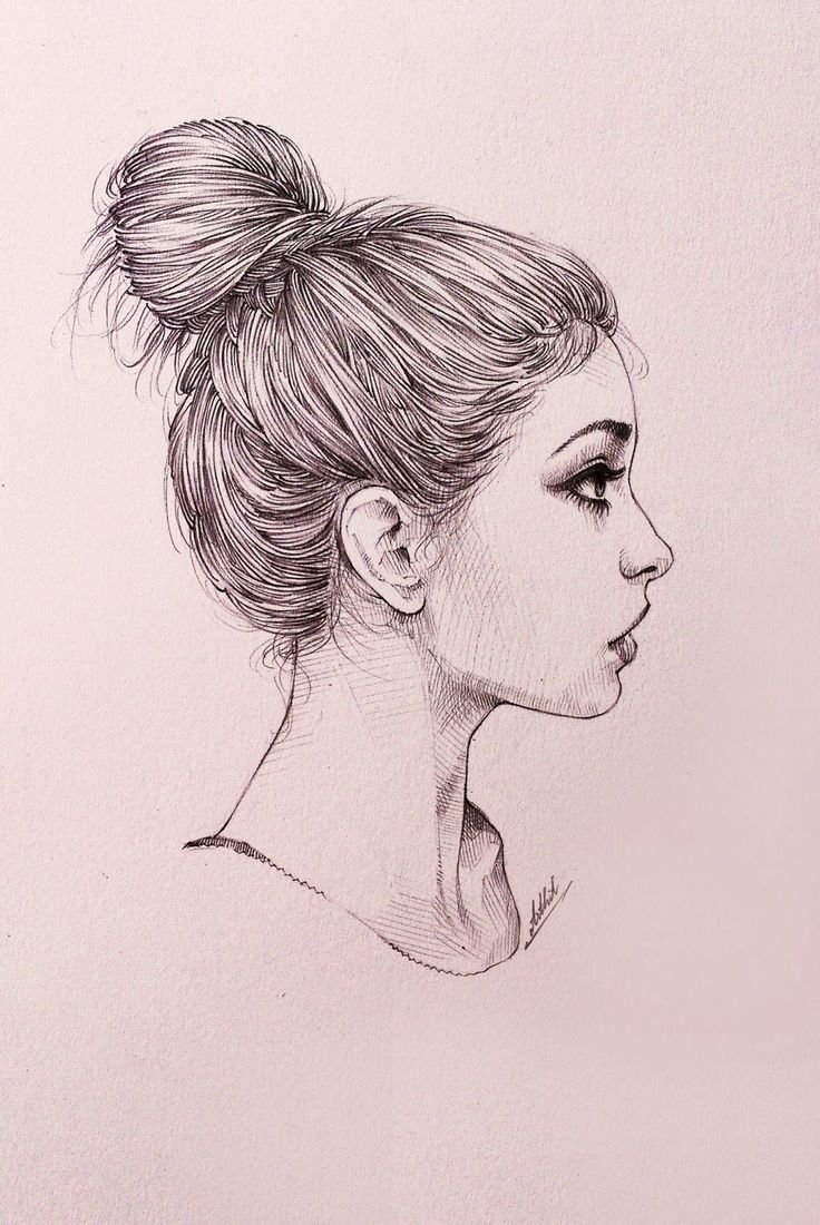 Рисунки женщин карандашом легкие и красивые