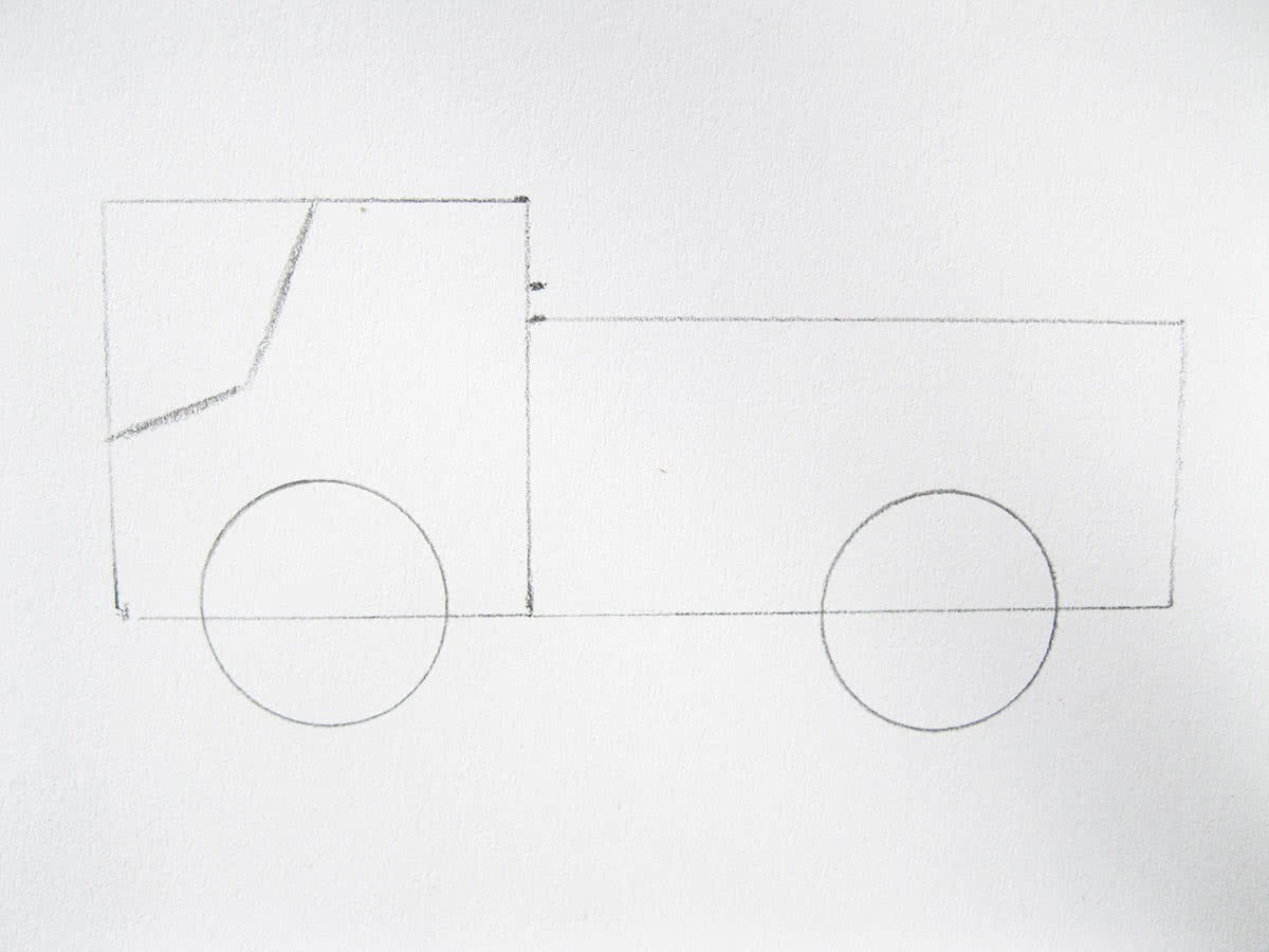 Нарисовать машину из прямоугольника