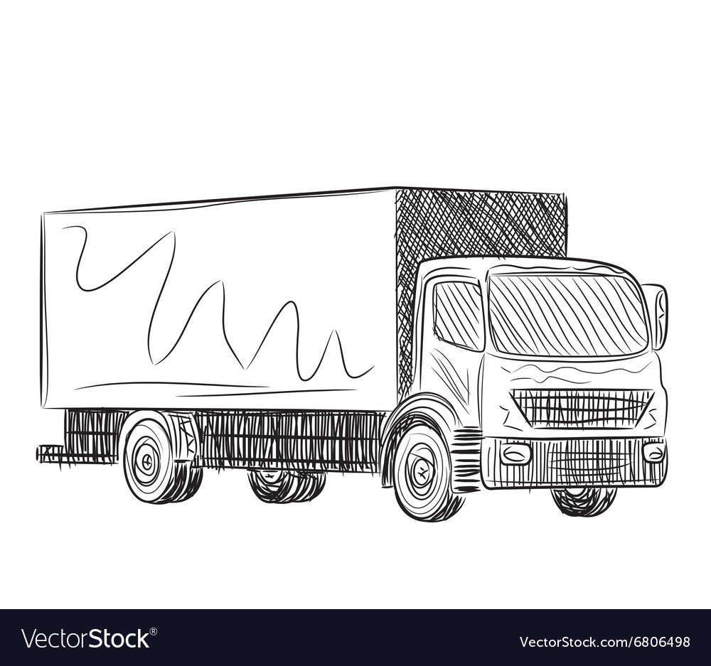 Эскиз грузовика