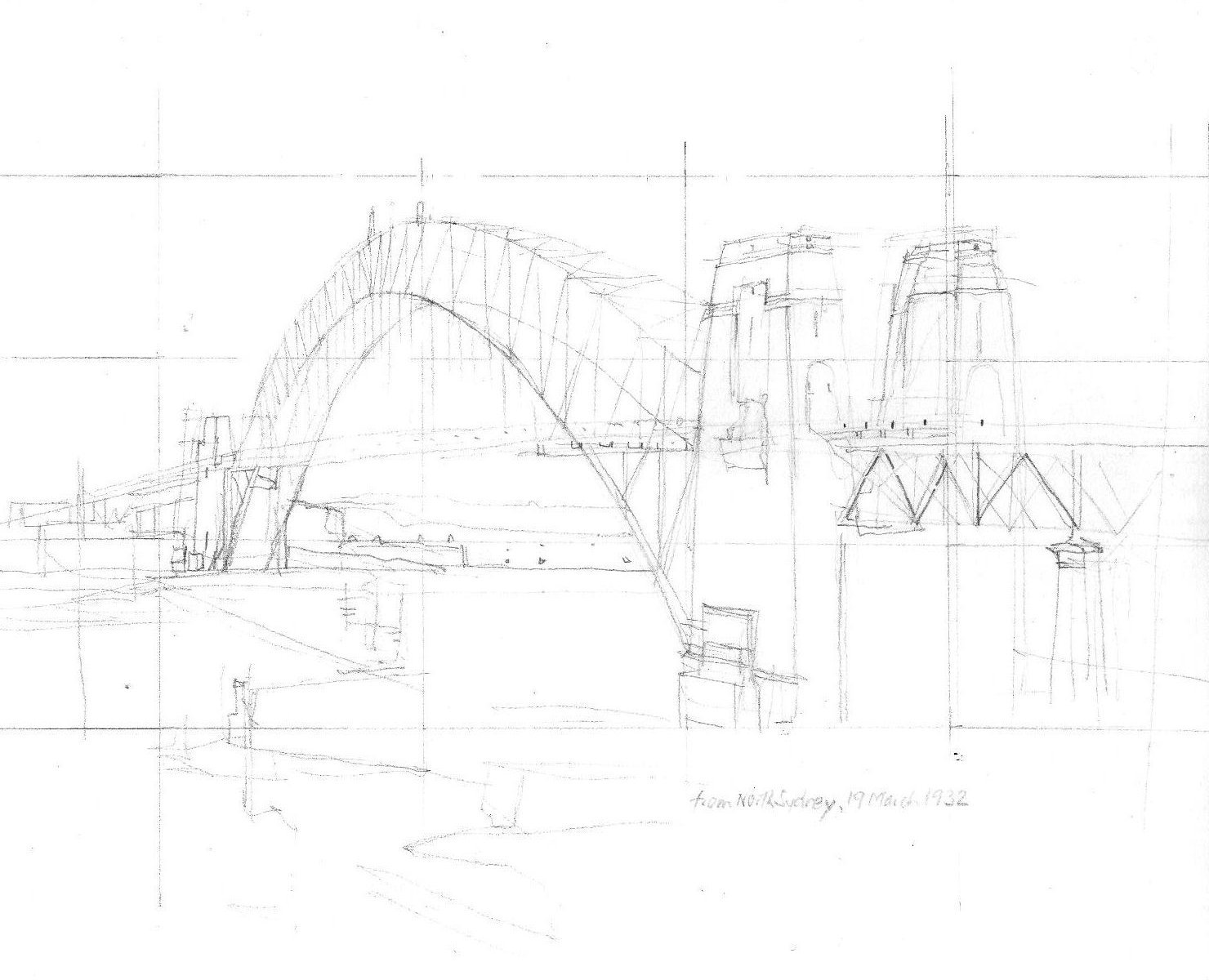 Архитектурный чертеж моста