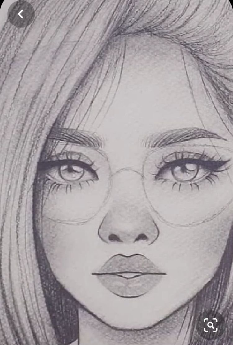 Картинки для срисовки девочек лицо