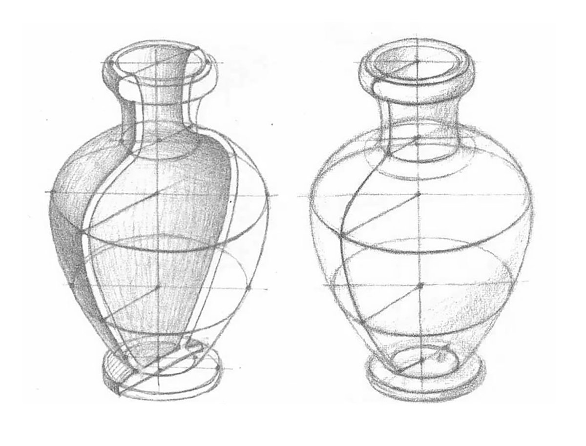 Гипсовые вазы для рисования