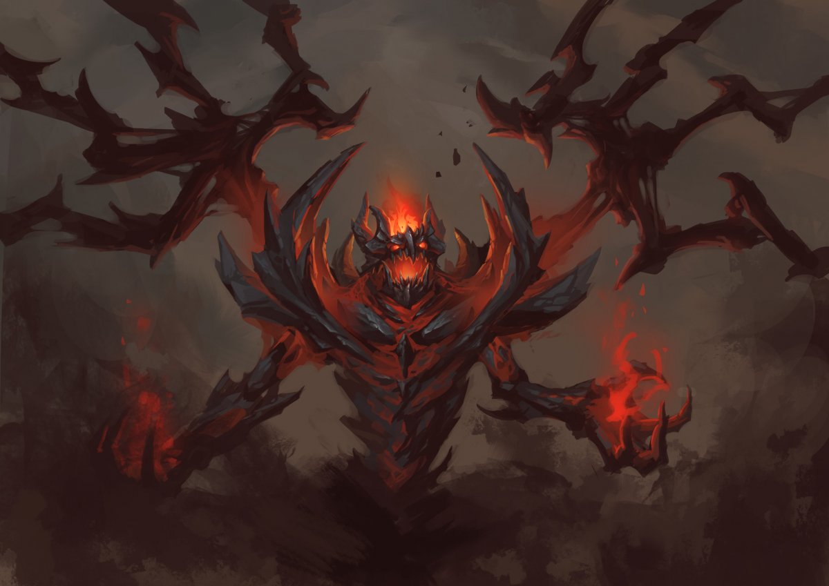 Shadow fiend нарисовать